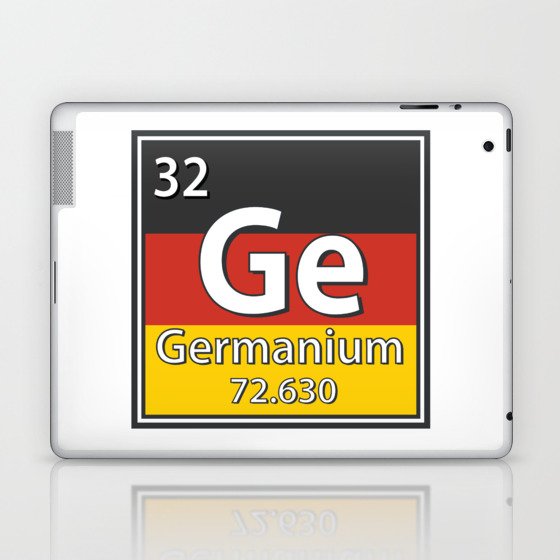 Germanium - Germany Flag German Science Laptop & iPad Skin