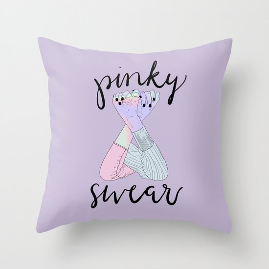 Pinky Swear Throw Pillow