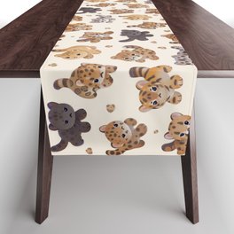 The year of big cat cubs Table Runner