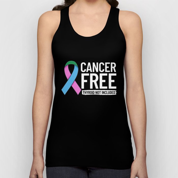 Thyroid Cancer Ribbon Awareness Survivor Tank Top