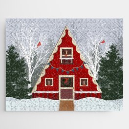 Cozy Christmas Cabin  Jigsaw Puzzle