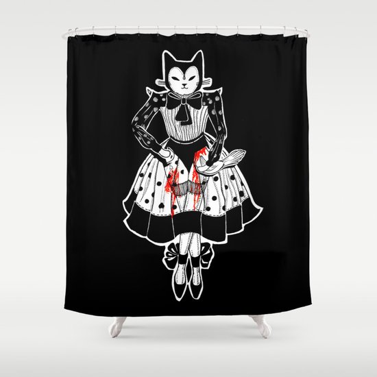 Cats Are Cruel Shower Curtain By Salondesmonstres Society6