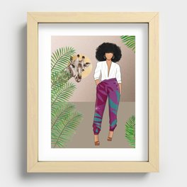 African American Woman Wildly Gorgeous Collection Recessed Framed Print