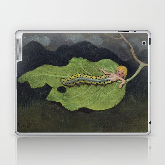 Ivar Arosenius - En Kålmask (A Caterpillar) 1908 Laptop & iPad Skin