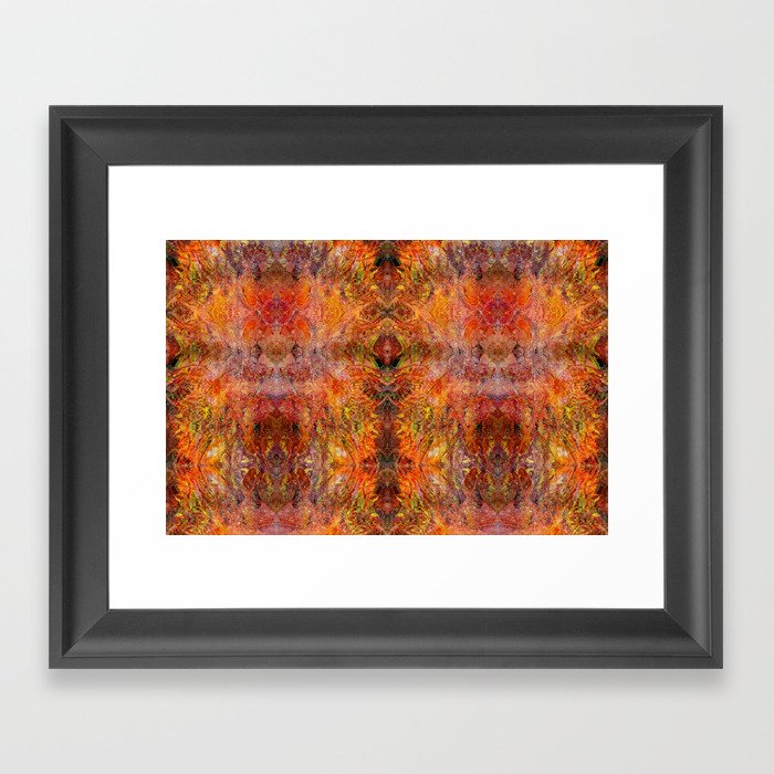 Abstract acrylic sunburst v1 Framed Art Print