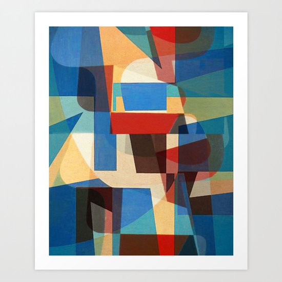 Riding Llamas Art Print