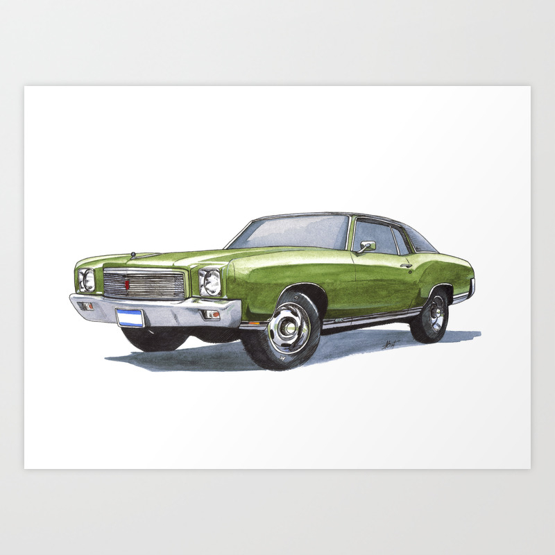 Ss Monte Carlo >> 71 Monte Carlo Ss 454 Art Print Ss Monte Carlo >> 71 Monte Carlo Ss 454 Art Print