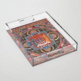 Mandala of Jnanadakini - Tibetan Painting Acrylic Tray