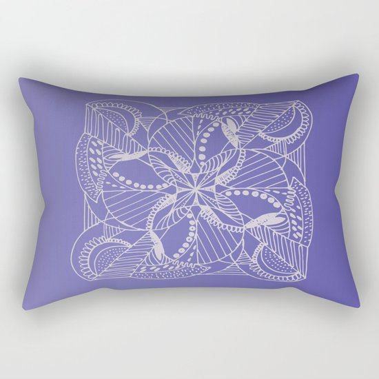 PURPLE MANDALA Rectangular Pillow
