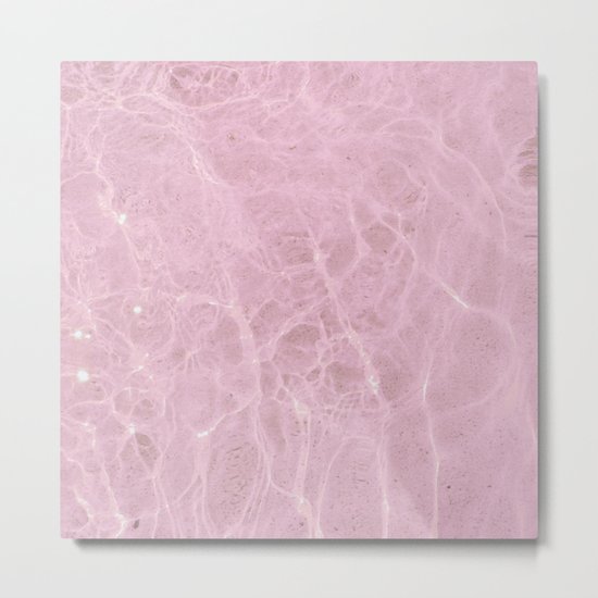 Pink Water Metal Print