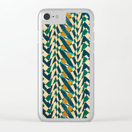 Braiding Colors Clear iPhone Case