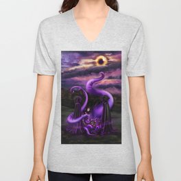 Calling of the Great One Tentacles V Neck T Shirt