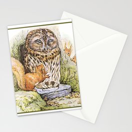 Beatrix Potter wise old owl Stationery Card