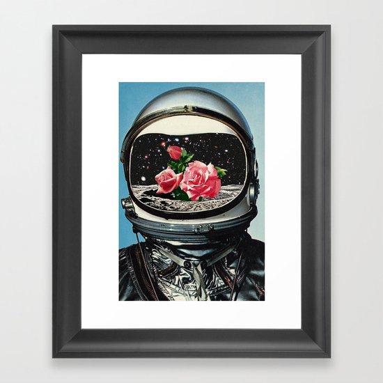 Spring Crop at the Rosseland Crater Framed Art Print