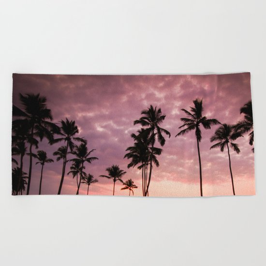 LA Sunset Beach Towel
