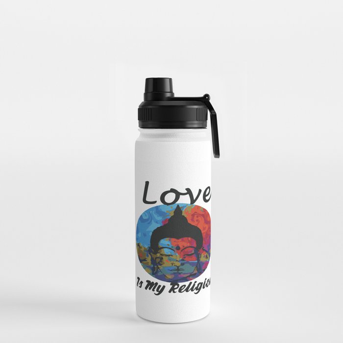 love is my religion Water Bottle