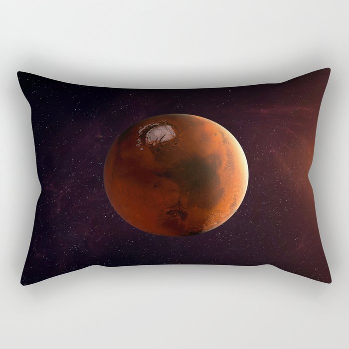 Mars planet. Poster background illustration. Rectangular Pillow