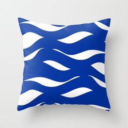 sea waves Throw Pillow