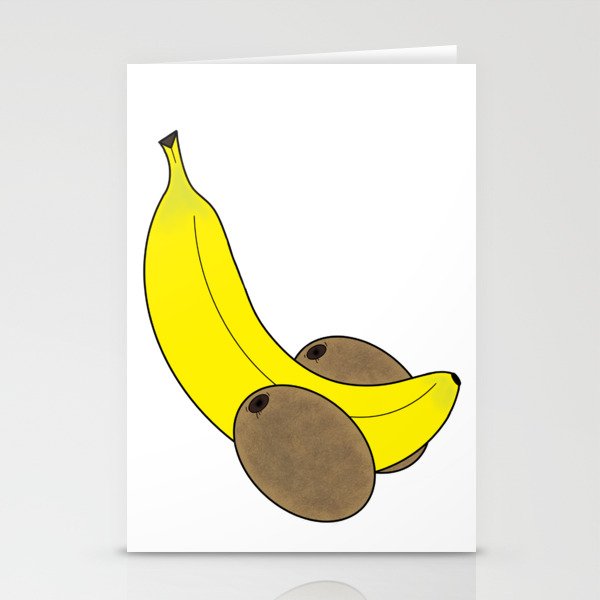 Banana And Kiwis Stationery Cards