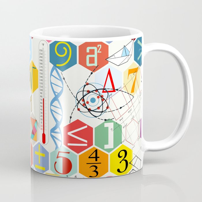 Math in color (white Background) Coffee Mug