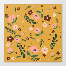 Floral Surface Pattern Design  Canvas Print