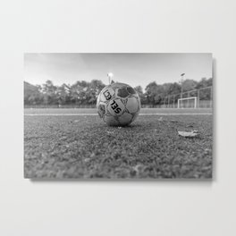 Soccer and Football 61 Metal Print | Soccerball, Ball, Soccerplayer, Soccer, Goalie, Kick, Goal, Field, Photo, Shoot 