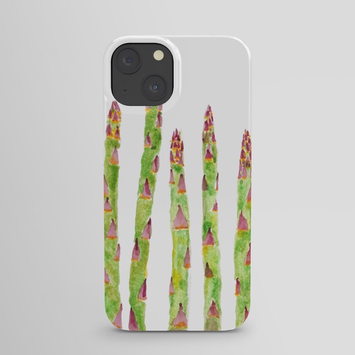 asparagus watercolor painting iPhone Case
