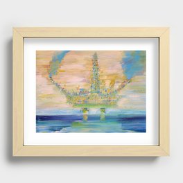 OIL PLATFORM Recessed Framed Print