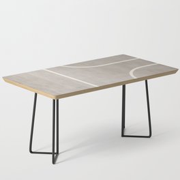 Beige White Minimalist Scandi Modern Artwork Coffee Table