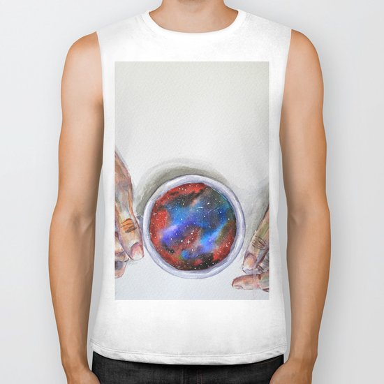 Taking some space Biker Tank