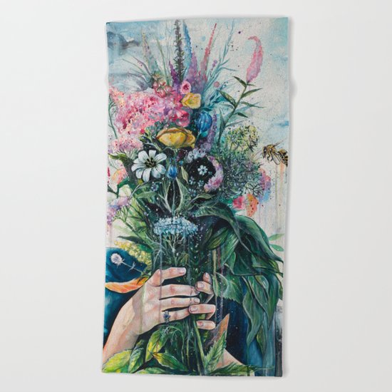 The Last Flowers Beach Towel
