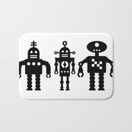 Three Robots by Bruce Gray Bath Mat