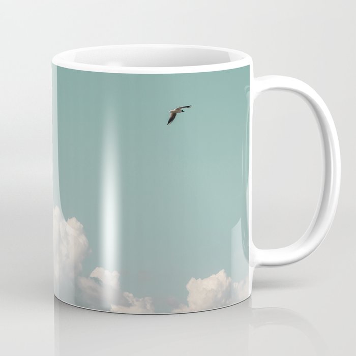 Mint Skies and White Fluffy Clouds #1 Coffee Mug