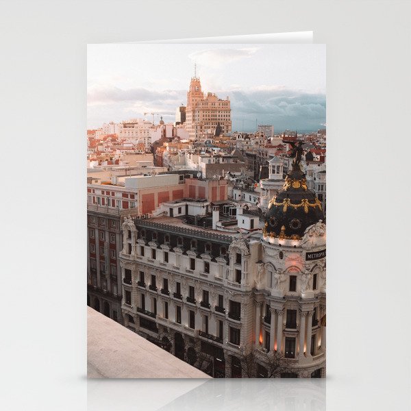 Spain Photography - Beautiful Architecture In Madrid Stationery Cards