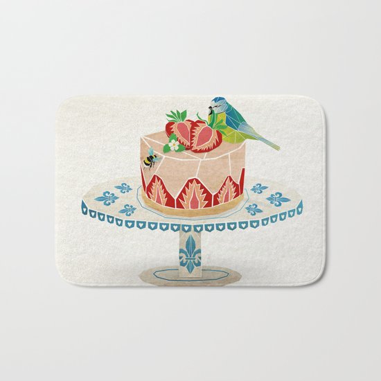 life is short, take a dessert Bath Mat