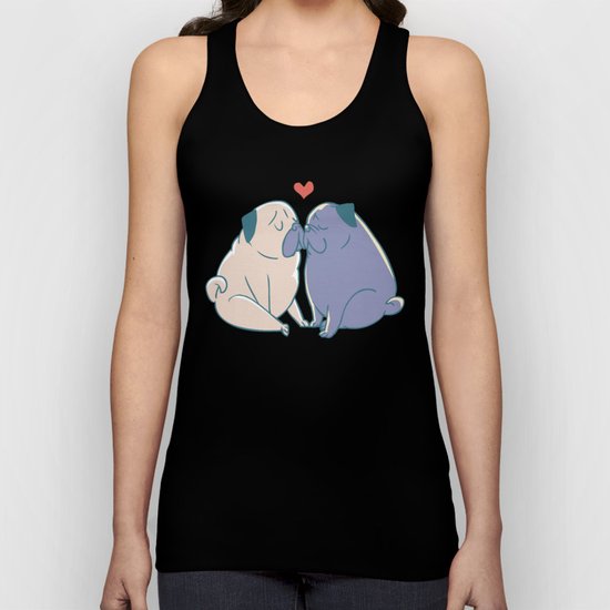 Pugs and Kisses Unisex Tank Top