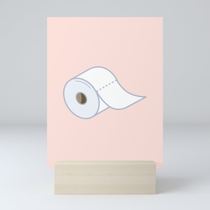 Toilet Paper Theme Mini Art Print