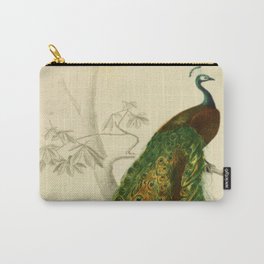 Naturalist Peacock Carry-All Pouch | Nature, Birds, Peacockprint, Print, Rustic, Decor, Drawing, Naturalhistory, Antique, Gift 