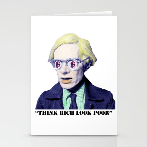 "Think Rich, Look Poor" Stationery Cards
