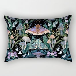 Sphinx Moth Moon Garden Rectangular Pillow