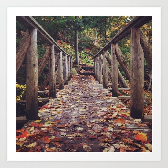 Today will be awesome, I said. And then - with a little help from autumn - I made it awesome. Art Print
