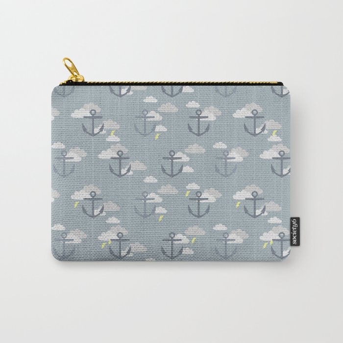 Stormy Nautical Pattern 2 Carry-All Pouch