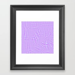 Wavy Quilted Abstract Forms - Purple Framed Art Print