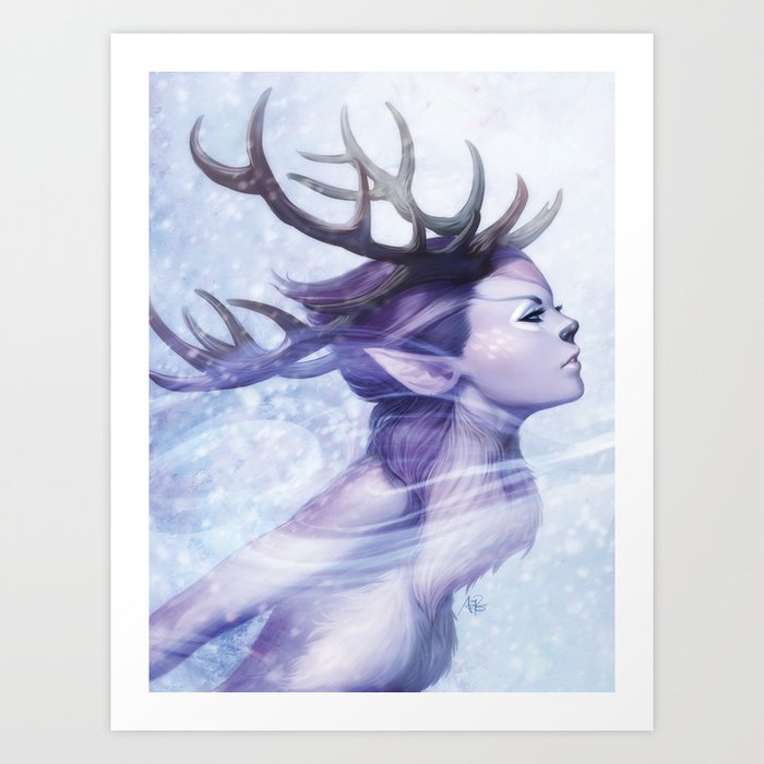 Discover the motif DEER PRINCESS by Stanley Artgerm Lau as a print at TOPPOSTER