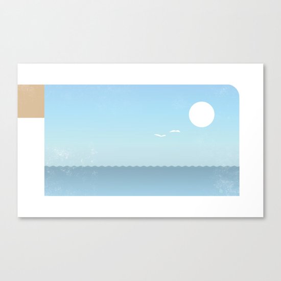 Choppy Waves Canvas Print