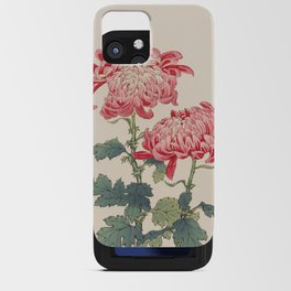 Japanese Chrysanthemum Woodblock Print #4 iPhone Card Case