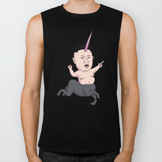 Kim Jong Unicorn Biker Tank