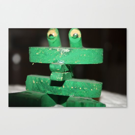 Clip Frog Canvas Print