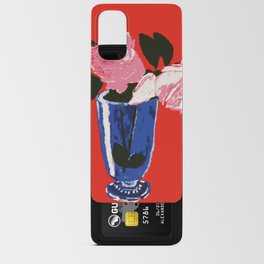 Roses in vase Android Card Case