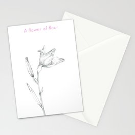A flower of flour Stationery Cards